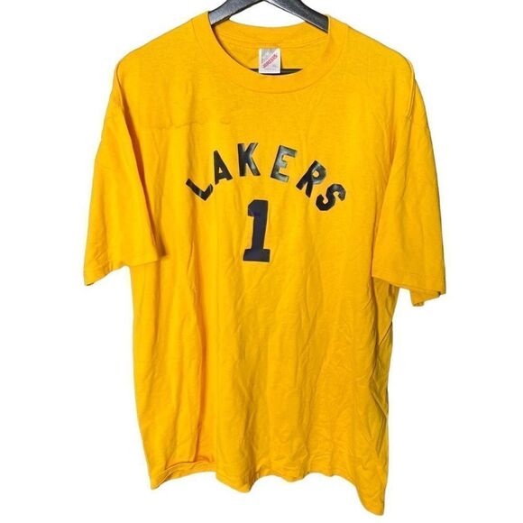 VTG Jerzees Lakers Rec Basketball T Shirt XL - Picture 1 of 4